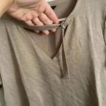 Tresics 🆕Soft Light Brown Short Sleeve Plain Top🆕 Photo 3