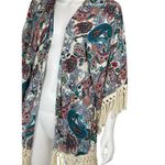 Umgee  Boho Paisley Wrap Shawl Fringe Tassel Lightweight‎ Women's  Small / Medium Photo 1
