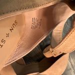 Sun + Stone Estrella Women's Tan Suede Block Heel Pumps Ankle Strap Size 10M Brown Photo 3