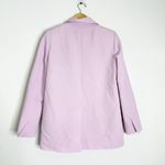 ZARA Lilac Blazer Women’s Size XS Linen Blend One Button Photo 1