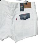 Levi's Levi’s NWT 501 Short Pearly White Distressed Raw Hem Size 34 Mid Rise Photo 14