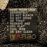 Michael Simon Black White Striped Metallic Sweater Bead Necklace Women’s Medium Photo 13