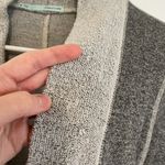 Maurice's Dark Gray Light Gray Colorblock Terry Cloth Open Front Cardigan Sweater Photo 2