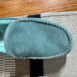 L.L.Bean Women Blue Suede Fleece Lined Mountain Moccasin Slippers Size 7 M Photo 8