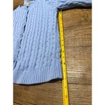 L.L.Bean  pastel blue cable knit cardigan Photo 5