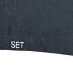 Set Active  Sculptflex Box Cut Bra Women’s XS Espresso Lounge Stretch Ribbed Photo 5