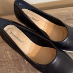 Pierre Dumas Black Faux Leather Wedges Shoes Women’s Size 9 Photo 3