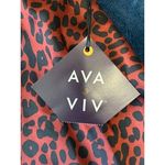 Ava & Viv  Adjustable Strap Drape Neck Leopard Print Tank Top Women's Size 3X NWT Photo 3