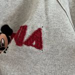 Disney VTG Parks California Adventure Mickey Mouse Logo Gray Long Sleeve Shirt M Photo 2
