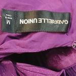 Gabrielle Union Ruffled Rosette Dress Womens Medium Plum Wedding Cocktail Party Purple Photo 6