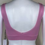 We Wore What  Solid V-Neck Bra Top in Pink Lilac Photo 3