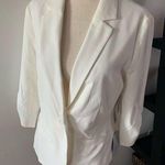Eliza J  white blazer size small Photo 0
