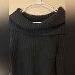 Madewell  Cotton-Blend Off-Shoulder Black Wool Cotton‎ Sweater Size XS Photo 8