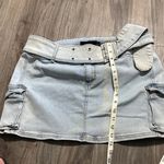 Refuge Light Blue Mini Skirt Photo 4