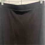 The Drop Ribbed Black Midi Skirt with Small Split Size L Photo 3