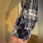 Torrid  Challis Button Down Long Sleeve Camp Shirt Blue Plaid Plus Size 2X Photo 5