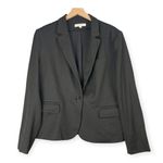 Ellen Tracy Blazer Womens 18 Black One Button Career Work Jacket Pockets Chic Photo 1