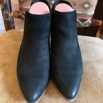 Frye  Reina Cut Out Short Black Leather Slip On Womens Bootie Boots Size 6.5 Photo 2