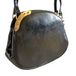 Vintage Meyers Black Leather Studded Satchel Shoulder Bag Purse Photo 8