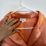 Le lis  Women's 100% Button down Blouse Size Large Colorful Silk Like Lightweight Photo 10