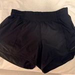 Lululemon  Black Hotty Hot Shorts 4" Size 6 Photo 0