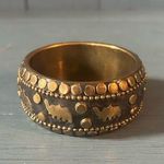 Vintage Indian Elephant Cuff Bracelet Gold Photo 0