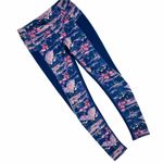 Kyodan  Floral Bamboo Mountain Landscape Athletic Purple Leggings XS X-Small Photo 39