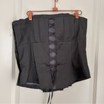 LPA Revolve grey strapless Delfina Corset Top in Charcoal Photo 4