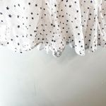 Storia Star Print V Neck Sleeveless Tie Waist Romper Playsuit White Medium Photo 8