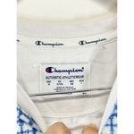 Champion Sweater Womens Size 1X Blue White Crewneck Pullover Casual Photo 5