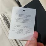 Bagatelle NWT Cream Faux Leather Moto Jacket Women’s M | Vegan Neutral Chic Fall Photo 5