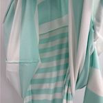 Garnet Hill  Top Women’s Aqua Blue Stripe Layered Scoop Neck Beachy Boho size xs Photo 10