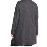 Eileen Fisher Textured Open Front Duster Jacket Charcoal Gray Size M Photo 3