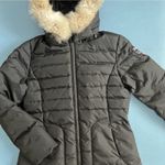 Pajar  Quilted Puffer Fur Trim Hood Down Insulated Black Winter Parka Coat Photo 3