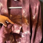 JoyLab  Pink White Tie Dye Sweatshirt Cardigan Size Medium Photo 1