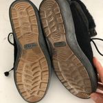 TECNICA Animal Hair Suede Sherpa Lined LaceUp Black Boots Made in Italy VINTAGE Size 8 Photo 6