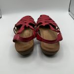 Earth Origins Earth Berri Woven Casual Round Toe Slip-on Sandals Red Women's 8.5M Photo 4