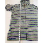 Burton Striped Blue Green Lightweight Cotton Hoodie EUC Sz Lg Men’s/Unisex Logo Photo 10