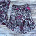 Maternite Women Outfit S Paisley Cowl Neck Top Ruffle Shark Bite Skirt Maternity Size undefined Photo 1