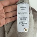 Quince European Linen Swing Dress Small Beige Flax Color Sleeveless Pintuck Photo 8