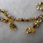 Avon Vintage Alternating Rhinestone/Faux Pearl 7" Stunning Glam Bridal Bracelet Gold Photo 0