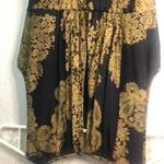 Tibi  New York 100 % silk dress black and gold Sz 2 Photo 1