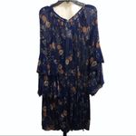Free People  Sunset Floral Blue Boho Mini Dress New with tag Size Small Photo 9