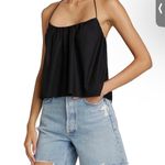 Reformation Addy Black Halter Top Organic Cotton Open Back Minimalist XS NEW Photo 6