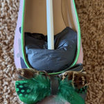 Dream Walkers Artemisa Feather Bow Camo Suede Pointed Flat Shoes 40 Handmade NEW Pink Size 9 Photo 0