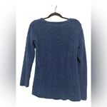 J.Jill Royal Blue Cable Knit Sweater Size Medium Petite Photo 1