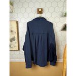Aerie  Navy Blue Oversized LumberJane Waffle Shirt - Size - Large Photo 1