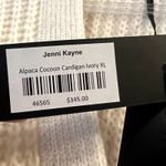 Jenni Kayne Alpaca Cocoon Cardigan Ivory size XL White Photo 4