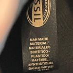 Fossil Crossbody Abstract Triangle Geometric Purse Key Charm Black Faux Leather Photo 8