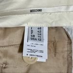 Moschino White Linen Blend Trouser, Size 12 Photo 10